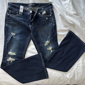 Express Women's Dark Blue Boot Cut Jeans